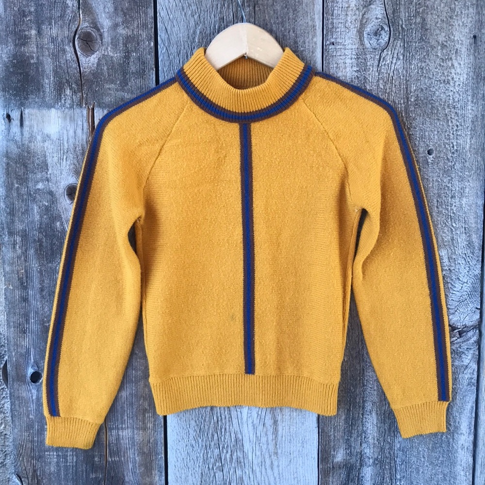 VTG 60s Jantzen & NFL Girl's Cheerleader Turtleneck Sweater, 12